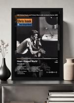 Quadro Chris Isaak Heart Sha. (Dark) Vidro e Moldura Preta Tamanho:21cm x 30cm (A4)