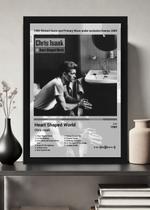 Quadro Chris Isaak Heart Shap. (B&W) Vidro e Moldura Preta Tamanho:21cm x 30cm (A4) Quadro Chris Isaak Heart Shap. (B&W) Vidro e Moldura Preta Tamanho:21cm x 30cm (A4)