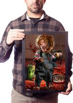 Quadro Chucky X Buzz Woody Brinquedo Assassino Arte Terror