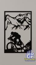 Quadro - Ciclista de MDF.