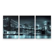 Quadro Cidade Nova York Brooklyn Bridge Decorativo Quadro Cidade Nova York Brooklyn Bridge Decorativo