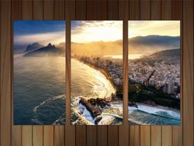Quadro Cidade Rio De Janeiro Praia Prédios Decorar - Vital Quadros Do Brasil
