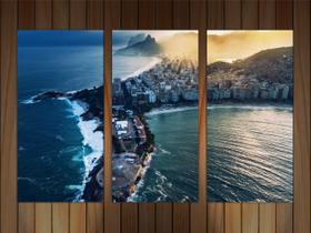 Quadro Cidade Rio De Janeiro Praia Prédios Decorar - Vital Quadros Do Brasil