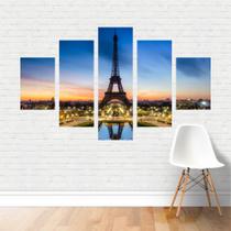 Quadro Cidades França Paris Torre Eiffel em Tela Canvas