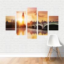 Quadro Cidades Londres London Big Ben Parlamento Canvas