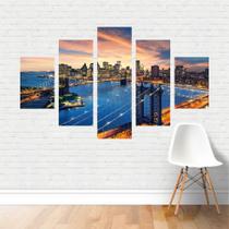 Quadro Cidades Ponte Manhattan Brooklyn New York East Canvas Quadro Cidades Ponte Manhattan Brooklyn New York East Canvas