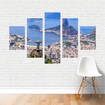 Quadro Cidades Rio de Janeiro Cristo Redentor em Tela Canvas - Plinplin