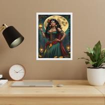 Quadro Cigana Sarita - Lua Cheia 45X34Cm Quadro Cigana Sarita - Lua Cheia 45X34Cm