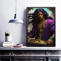 Quadro Cigano Vladimir - Pote Ouro 45x34cm - com vidro