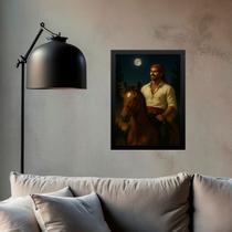 Quadro Cigano Wladimir No Cavalo 24x18cm Quadro Cigano Wladimir No Cavalo 24x18cm