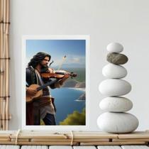 Quadro Cigano Wladimir - Praia 33X24Cm Quadro Cigano Wladimir - Praia 33X24Cm