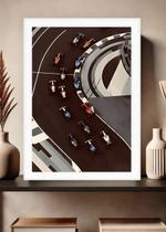 Quadro Circuito F1 Formula com Vidro e Moldura Branca Tam:A4 Quadro Circuito F1 Formula com Vidro e Moldura Branca Tam:A4