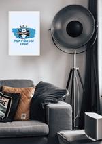 Quadro Clássico Grêmio com Vidro e Moldura Branca