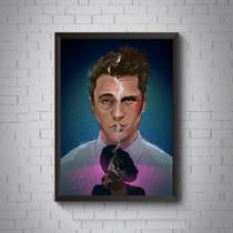 Quadro Clube Da Luta Fight Club Arte Moldura 42x29cm Quadro Clube Da Luta Fight Club Arte Moldura 42x29cm