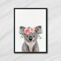 Quadro Coalinha Coroa de Flores 45x34cm - com vidro