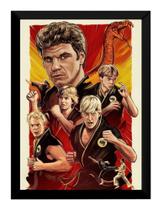Quadro Cobra Kai Karatê Kid Filme Arte Poster Moldurado