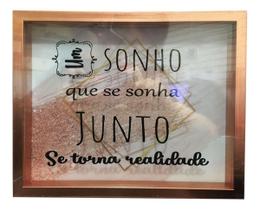 Quadro Cofre 26,4x21,4x3,5cm Próxima Viagem Sonho Realizado Quadro Cofre 26,4x21,4x3,5cm Próxima Viagem Sonho Realizado