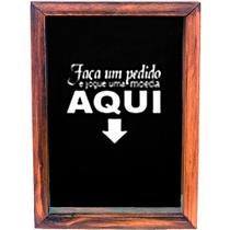 Quadro Cofre Porta Dinheiro Rústico Decor - Faça um Pedido Aqui