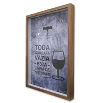 Quadro Cofre Porta Objetos Rolhas Cheias de Histórias Quadro Cofre Porta Objetos Rolhas Cheias de Histórias