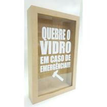 Quadro Cofre Porta Rolhas 27x17 Quebre O Vidro Em Caso Emêrgência Quadro Cofre Porta Rolhas 27x17 Quebre O Vidro Em Caso Emêrgência