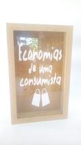 Quadro Cofrinho Moedas 27x17 Economias De Uma Consumista Quadro Cofrinho Moedas 27x17 Economias De Uma Consumista