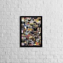 Quadro Colagem Beatles 24x18cm