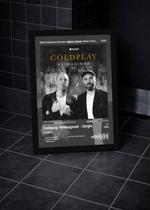 Quadro Coldplay Coldplay: D C/ Vidro e Moldura Tam:A4 Quadro Coldplay Coldplay: D C/ Vidro e Moldura Tam:A4