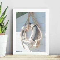 Quadro Coleção Praia Soft - Boia 45x34cm - com vidro Quadro Coleção Praia Soft - Boia 45x34cm - com vidro
