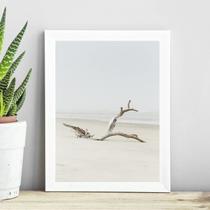 Quadro Coleção Praia Soft - Tronco 33x24cm - com vidro