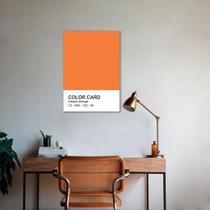 Quadro Color Card Celosia Orange 60x43 Sem Moldura