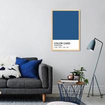 Quadro Color Card Classic Blue 86x60 Caixa Marfim