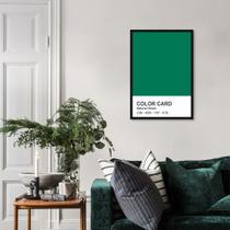 Quadro Color Card Natural Green 86x60 Caixa Preto