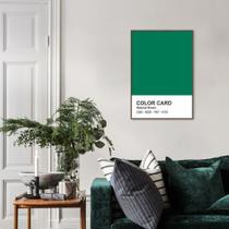 Quadro Color Card Natural Green 86x60 Filete Marrom Moldura Filete, Marrom Cafe