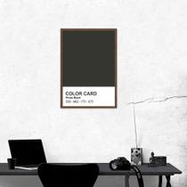 Quadro Color Card Pirate Black 43x30 Caixa Marrom Moldura Caixa, Marrom Cafe