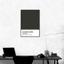 Quadro Color Card Pirate Black 60x43 Filete Preto Moldura Filete, Preta