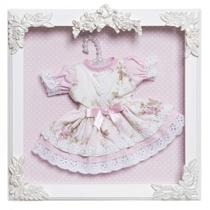 Quadro Com Acrílico Menina Vestido No Cabide Quarto Bebê Infantil Menina Quadro Com Acrílico Menina Vestido No Cabide Quarto Bebê Infantil Menina
