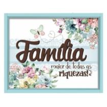 Quadro Com Aplique Família...borboleta 15x19x4,5 Quadro Com Aplique Família...borboleta 15x19x4,5
