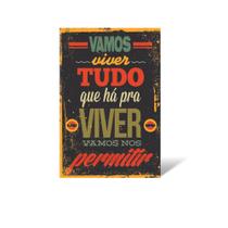 Quadro Com Frases Decorativo Com Dupla Face Ideal Para Sala