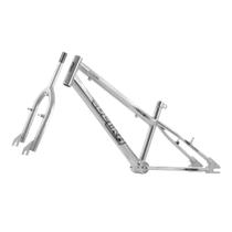 Quadro Com Garfo Ultra Bikes Aro 20 Especial Reforçado Rebaixado Chrome Line Umb20