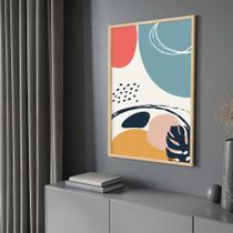 Quadro com Moldura 130x90 Abstrato Vertical Decorativo Grande Sala Quarto Hall Quadro com Moldura 130x90 Abstrato Vertical Decorativo Grande Sala Quarto Hall