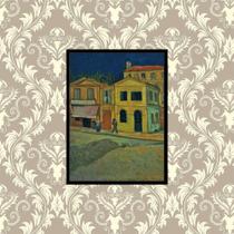 Quadro Com Moldura 30X40 Arte Casa Amarela Vicente Van Gogh