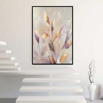 Quadro com Moldura 40x60 Floral Cores Claras Plantas luxo Decorativo Grande Sala Quarto Hall Quadro com Moldura 40x60 Floral Cores Claras Plantas luxo Decorativo Grande Sala Quarto Hall