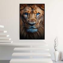 Quadro com Moldura 40x60 Leão de Judá Face Quadro Leão Decorativo Grande Sala Quarto Hall Quadro com Moldura 40x60 Leão de Judá Face Quadro Leão Decorativo Grande Sala Quarto Hall