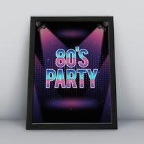 Quadro com moldura 80 party Quadro com moldura 80 party