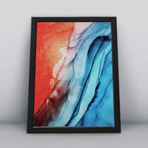 Quadro com moldura A4 30X20 CM Alcohol Ink 045 Quadro com moldura A4 30X20 CM Alcohol Ink 045
