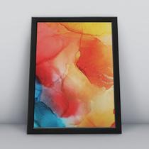 Quadro com moldura A4 30X20 CM Alcohol Ink 046 Quadro com moldura A4 30X20 CM Alcohol Ink 046