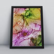 Quadro com moldura A4 30X20 CM Alcohol Ink 071 Quadro com moldura A4 30X20 CM Alcohol Ink 071