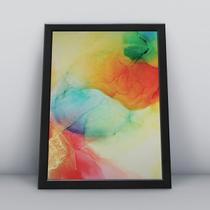 Quadro com moldura A4 30X20 CM Alcohol Ink 072 Quadro com moldura A4 30X20 CM Alcohol Ink 072