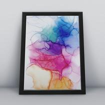 Quadro com moldura A4 30X20 CM Alcohol Ink 095 Quadro com moldura A4 30X20 CM Alcohol Ink 095