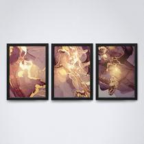 Quadro com moldura A4 30X20 CM Marmore 65